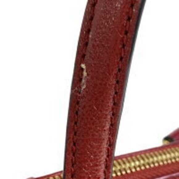 Gucci Ophidia GG Shoulder Bag Tote Web Sherry Handbag Suede Navy Blue Red - Picture 6 of 9